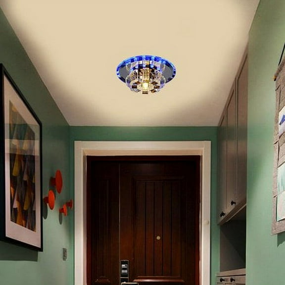 Flush Mount LED Crystal Ceiling Light Room Hallway Lamp Lighting Fixture Modern K9 Crystal LED Ceiling Lamp Chandelier Pendant Light Flush Mount Fixture Crystal Flush Mount LED Ceiling Lamp