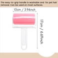 thumbnail image 3 of Quitapelusas Lavable Ropa Pelo Pegajoso Rodillo Reutilizable PortáTil Removedor de Pelo para Mascotas Rodillo Pegajoso, Rosa, 3 of 5