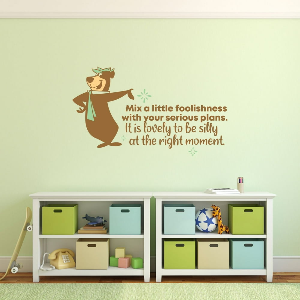 Right Moment Yogi Bear Life Quote Cartoon Quotes Decors Wall Sticker
