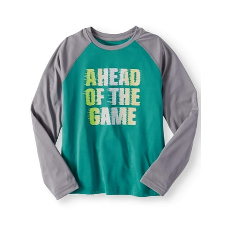 Long Sleeve Raglan Graphic Tee Shirt (Little Boys & Big Boys)