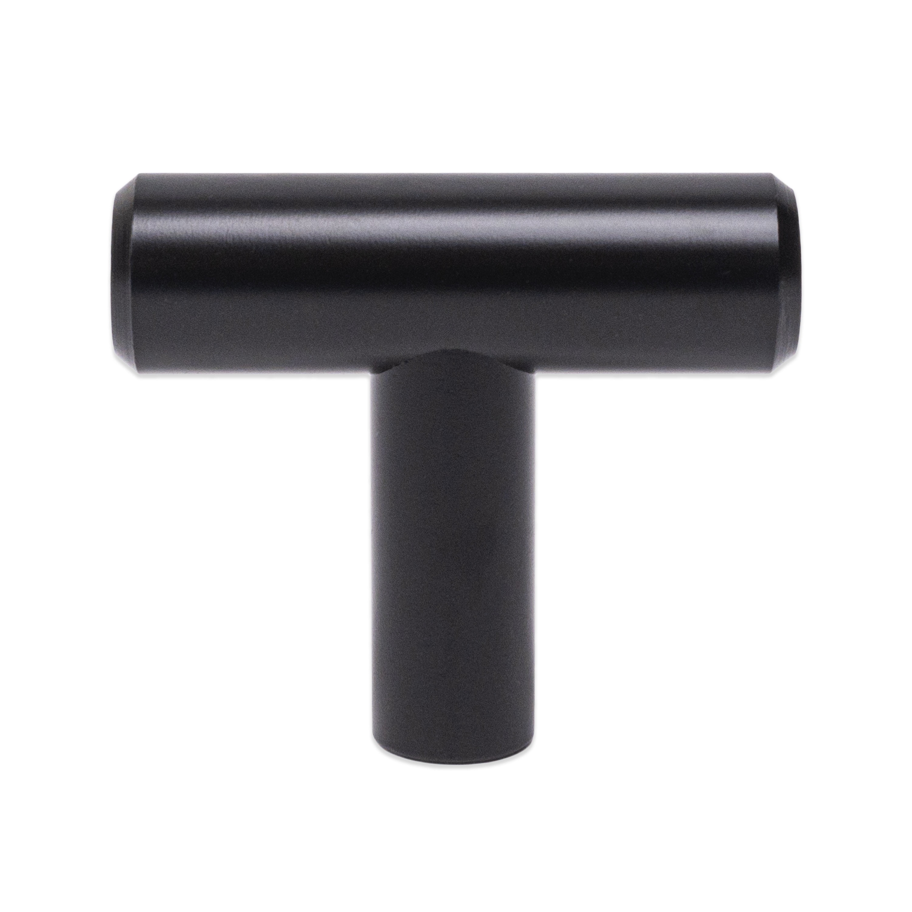 (2 pack) Better Homes & Gardens 1-9/16" (40mm) (3.5oz) Bar Knob, Matte Black, 2 Pack