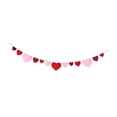 thumbnail image 1 of Guirnalda colgante de corazón, pancarta de guirnalda de corazón de fieltro, suministros para fiestas, arte artesanal, decoración del Día de San , Estilo b, 1 of 8