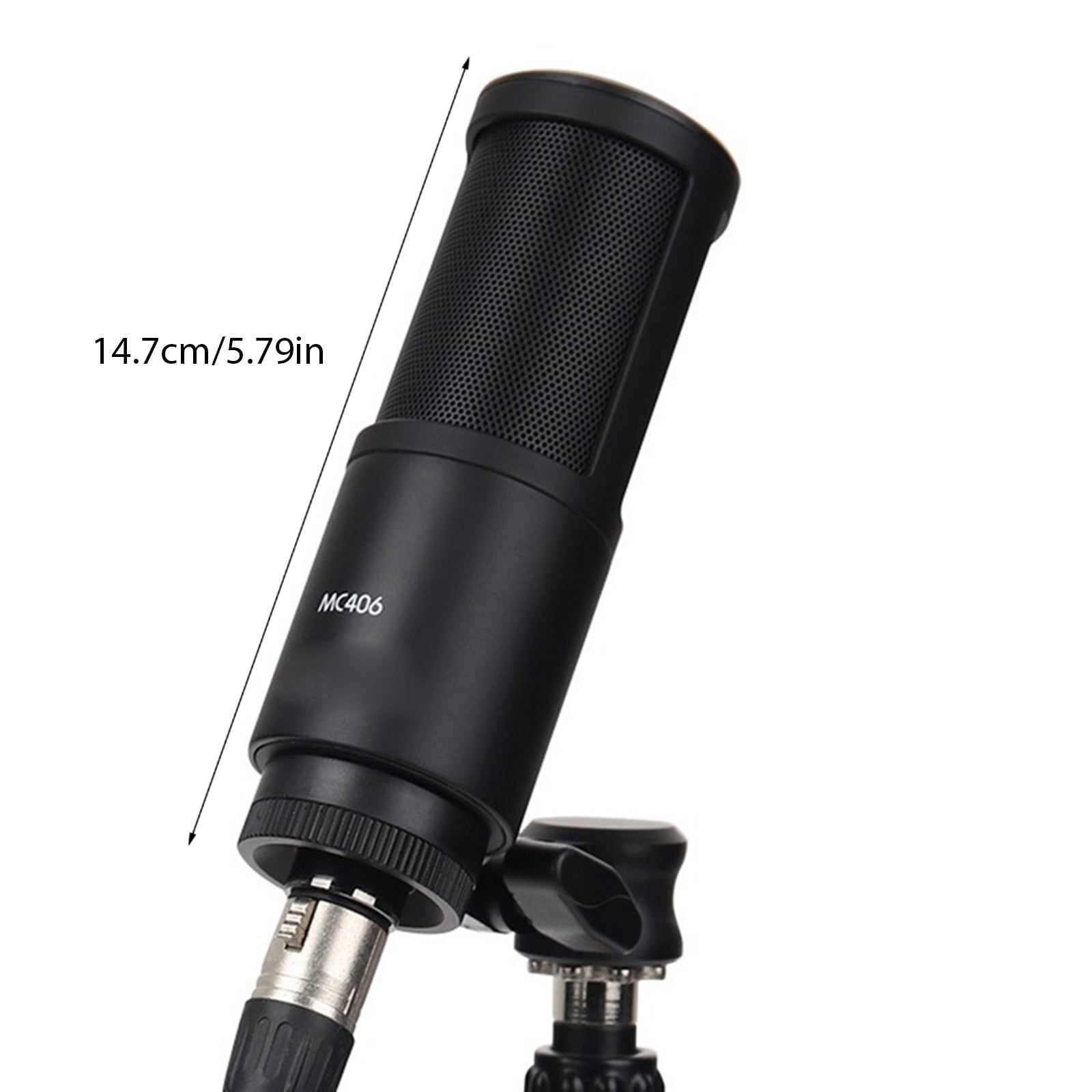 MC406 USB Condenser Microphone For Clear Auditory 360 Degree Rotation For Musicians And Content Creator