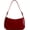 Red, variant on Bags for Women Leather Hobo Sling Tote Handbag Retro Clutch Purse with 2 Removable Straps and Zipper Closure