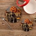 thumbnail image 2 of SKYSONIC Halloween Skeletons Pot Holders Trivets, 2 Pcs Heat Resistant Trivets,Autumn Sunflower Cotton Thread Weave Mats for Hot Pads Pans Pot Bowl Teapot for Kitchen Decor, 2 of 7