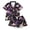 d-515Dark Purple317, variant on MEZZALL Women Halloween Pajama Set Lapel Collar Button Down Short Sleeve Top Elastic Waist Shorts Loungewear Set Witch Hat Print Sleepwear For Party Home Sleeping Relaxed Fit 2 Piece Pjs