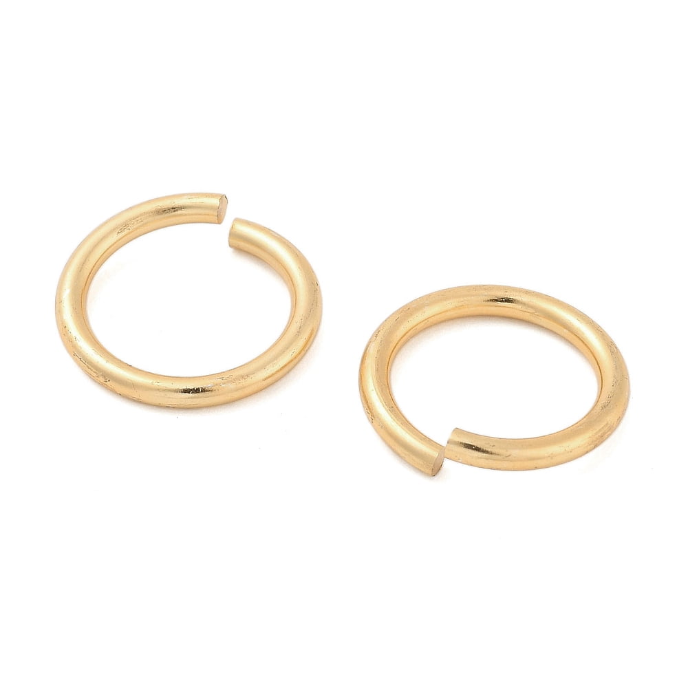 Aluminum Open Jump Rings Round Ring Light Gold 15x2mm Inner Diameter: 11mm