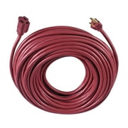 Hyper Tough 100FT 14AWG 3 Prong Red Extension Cord for Indoor and Outdoor Use, 13 Amps