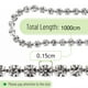 thumbnail image 2 of 1 rollo de cadena de diamantes de imitación de 10 yardas, rollo de cadena con cierre de diamantes de imitación de cristal de 1,5 mm, cadena de copa con garra de cristal, 2 of 6