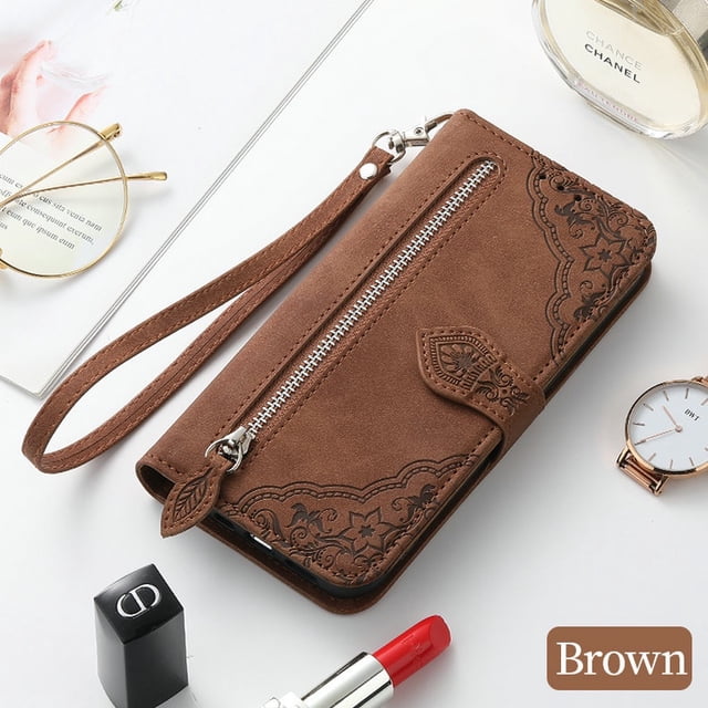 Nova Y61 10 SE Cremallera Cartera Funda Cuero 360 Proteger Para Huawei Y70 Plus Y 61 90 Flip Case Multi Tarjetero Libro Shell