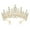 Golden, variant on Xinyolin Bridal Crown Tiara Princess Queen Fairy Bridal Headpiece Wedding Crown Alloy Rhinestone Birthday Party Prom Gift