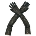 thumbnail image 5 of Niaviben Mardi Gras Gloves Tea Gloves for Women Tea Party Elbow Length Gloves Arm Warmers Sun Protection Gloves Long Gloves Opera Gloves Black 2 One Size, 5 of 5