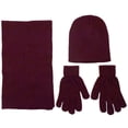 thumbnail image 1 of Simplicity Adult Winter Wholesale Ski Beanie Scarf Gloves Set, 6174_Burgundy, 1 of 1