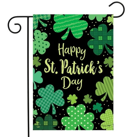 Briarwood Lane St. Patrick's Day Clovers Garden Flag