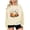 Beige, variant on JSheng Women's Tops for Halloween Fashion Printed Crew Neck Long Sleeve Hoodless Sweatshirt Blouse