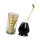 thumbnail image 5 of Japones Matcha Set Modern Tea Utensils Matcha Accessory Bamboo Matcha Batchis, Batcheador de cerámica y cuchara de bambú Negro, 5 of 9