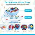 thumbnail image 6 of Costway 6 in 1 Baby Walker Adjustable Walker & Activity Center with Music 6-14 Months Blue, 6 of 9