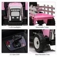thumbnail image 3 of Shininglove 12V Ride on Tractor for 3-6 Boys Girls, Pink, 25W-Treaded Tire, 3 of 7