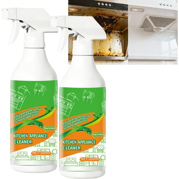 Cleanse Natural Formula Appliances,Cleanse Multi-Purpose Cleaner,Kitchen Appliance Cleaner,For Hold,Oven,Stove,Range Hood (2PCS)