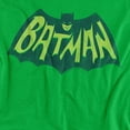 thumbnail image 2 of Batman Show Bat Logo Women's T Shirt, Kelly Green, Medium, 2 of 6