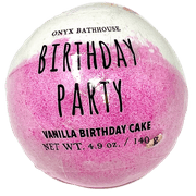Onyx Bathhouse Birthday Party Vanilla Birthday Cake Bath Bomb, 4.9 Oz.