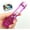 Purple, variant on 2026 Portable Binder Clip Stapler - Includes 50 Reusable Clips Desktop Push Stapler Binder Clips Paper Clamps Small Binding Office Supplies Handheld Stapler Staples Set Desk Paperclip Dispenser