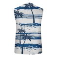 thumbnail image 4 of Txeol Hawaiian Print Tank Top for Men 2024,Men Tank Tops Beach Palm Tree Shirt Big and Tall Vintage Graphic Sleeveless T-Shirt Muscle Tees Shirts Streetwear Top White XXXXL, 4 of 5