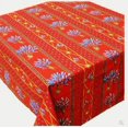 thumbnail image 2 of Le Cluny, Lavender Red French Provence 100 Percent Coated Cotton Tablecloth, 60 Inches x 96 Inches, 2 of 2