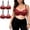 Red, variant on Floral Lace Push-Up Bra 2-Pack Women's Underwired Half Cup Bra with Adjustable Straps