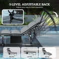 thumbnail image 4 of Outsunny Lounge Chair Outdoor, Folding Chaise Lounge with Adjustable Back, 4 of 10