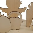 thumbnail image 5 of Cheers US 2Pcs/Set Large Easter Bunny Wood Unfinished Wooden Easter Bunny 3D Rabbit Wooden Stand Ornament Cutouts Craft for DIY Painting Table Decoration Easter Birthday Gift, 5 of 7