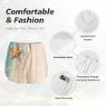thumbnail image 2 of Disketp Starfish On The Sand Beach Print Women's Shorts Workout Shorts for Athletic Gym Running Shorts with Phone Pockets XX-Large, 2 of 5