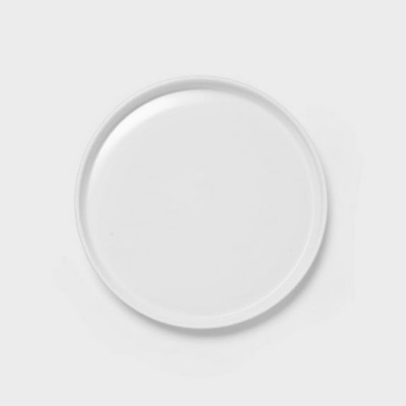 8" Plastic Stella Salad Plate White -  Recycled PET, Dishwasher & Microwave Safe