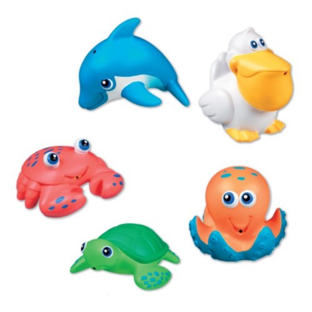 Munchkin 5 Sea Squirts Baby Bath Toys