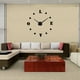 thumbnail image 3 of Personalidad europea y americana DIY Especificaciones súper grandes Reloj de pared con espejo simple Etiqueta de pared creativa 3D Reloj Espejo Reloj acrílico Eva Negro, 3 of 4