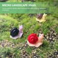 thumbnail image 3 of 21 Pcs Mini Statue d'Escargot Miniature en Résine Décoration de Jardin, 3 of 9
