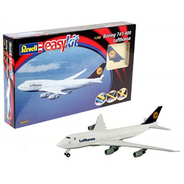 revell revell06641 boeing 747 'lufthansa' easykit model kit Walmart