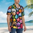 thumbnail image 5 of Fotbe Underwater Diving Animals Hawaiian Shirt For Men Unisex Summer Beach Casual Short Sleeve Cotton Linen Button Down Shirts-Xx-Large, 5 of 9