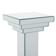 thumbnail image 5 of DecMode 12" x 36" Silver Glass Mirrored Pedestal Table, 1-Piece, 5 of 13