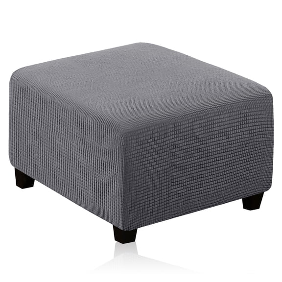 Ottoman Cover Square Large Ottoman Slipcover Stretch Footrest Stool Covers Furniture Protectors-35"-44"