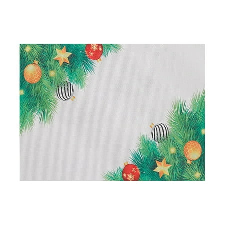 

Mackneog Christmas Placemats For Dining Table Christmas Holiday Rustic Retro Thanksgiving Washable Placemats，Gift on Clearance