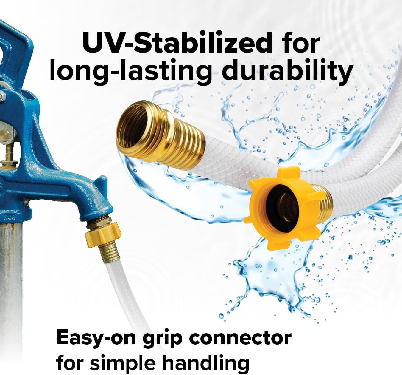 RV Drinking Water Hose - Lead-, , Phthalate-, 25-Ft, 1/2" Diameter,  USA