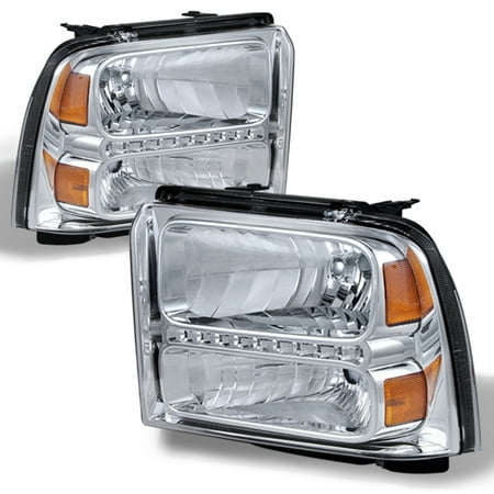 Ford F250 F550 Led - Fit 2005-2007 Ford F250 F350 F450 F550 Superduty Led Headlights Lamps Left+Right
