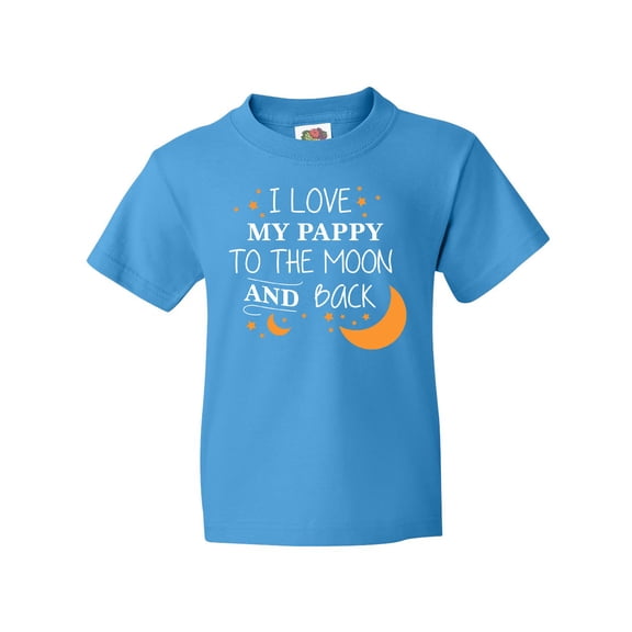 Inktastic I Love My Pappy to the Moon and Back Youth T-Shirt
