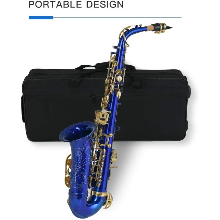 LAGRIMA Bb Alto Saxophone, Brass Body Mother-of-pearl Buttons