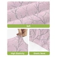 thumbnail image 4 of Pink Branches Bar Stool Covers Set of 2, Vintage Art Farmhouse Stretch Washable Bar Chair Covers with Backs, Removable Pub Counter Height Chair Cover for Kitchen Dining Room Cafe, 4 of 7