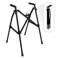 thumbnail image 1 of Andador Stander Wonder Walker Lite, ligero y plegable, para adultos, personas mayores y ancianos. Andador de viaje plegable para mayor movilidad. Andador estándar compacto sin ruedas. Negro mate., 1 of 5