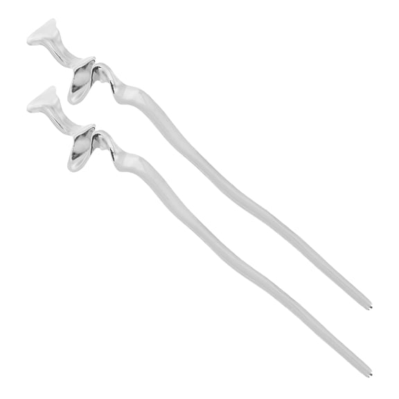 Soimiss 2pcs Decorative Hair Pins for Women Hair Stick for Buns Wedding Banquet
