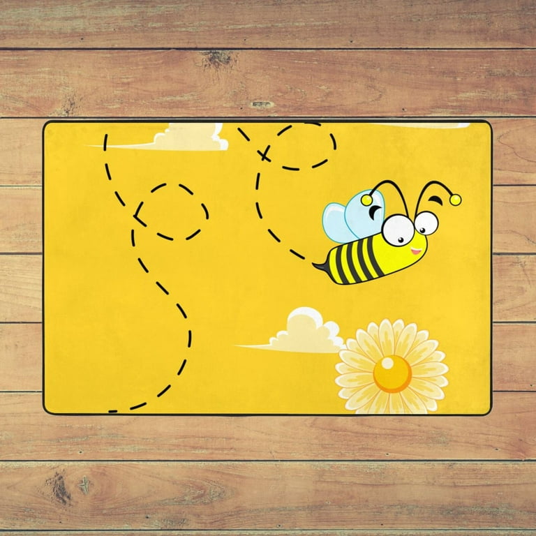 Bee Pattern Anti-slip Kitchen Rug