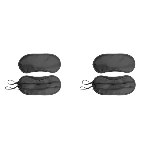 1-4Pcs 7.4x3 Inch Soft Sleep Mask Eye Mask Blindfold Block Out Light - for Travel Shift Work & Meditation, Lightweight Shading Eye Protection Rest Eye Mask